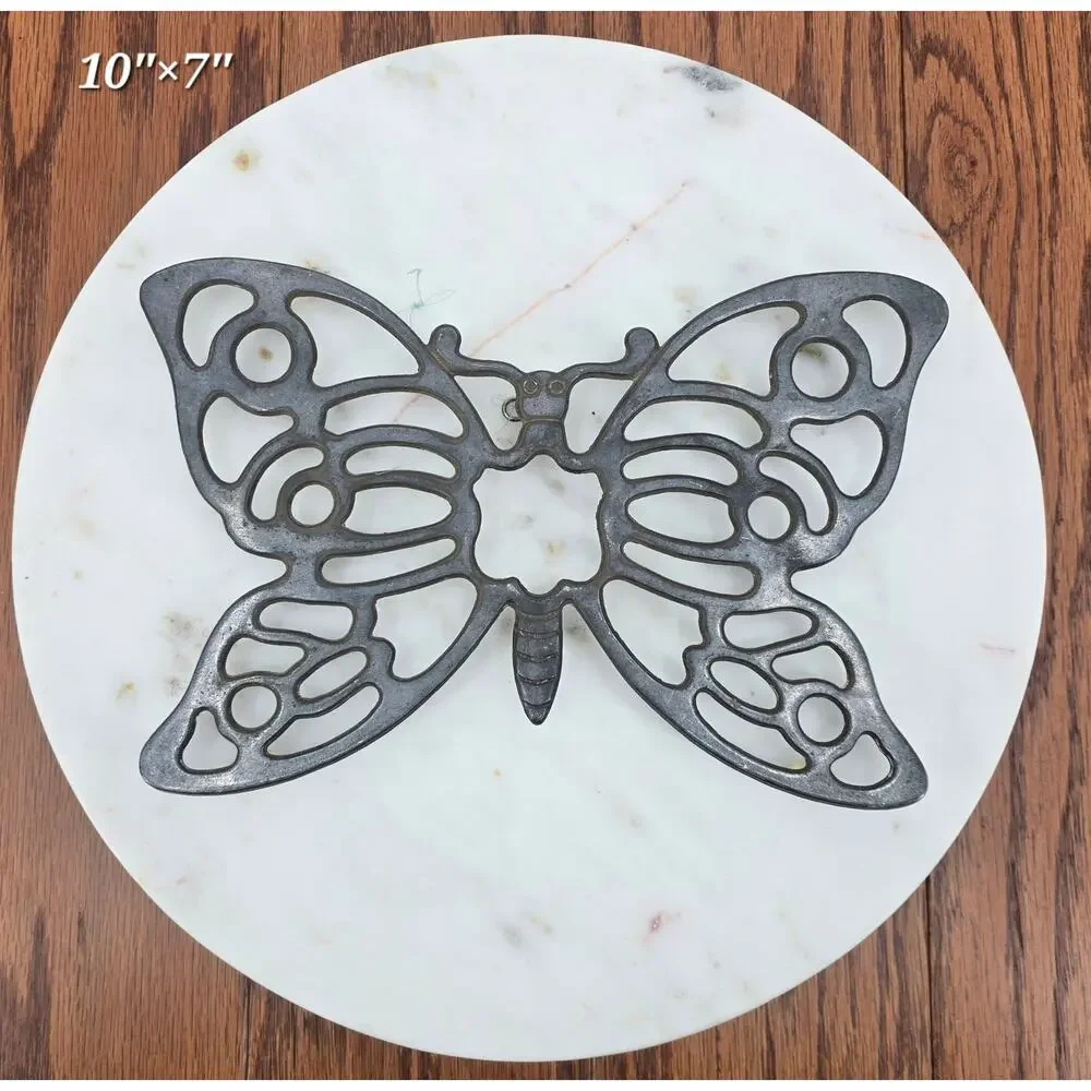 Vintage Leonard Silver Plated Butterfly Trivet‎